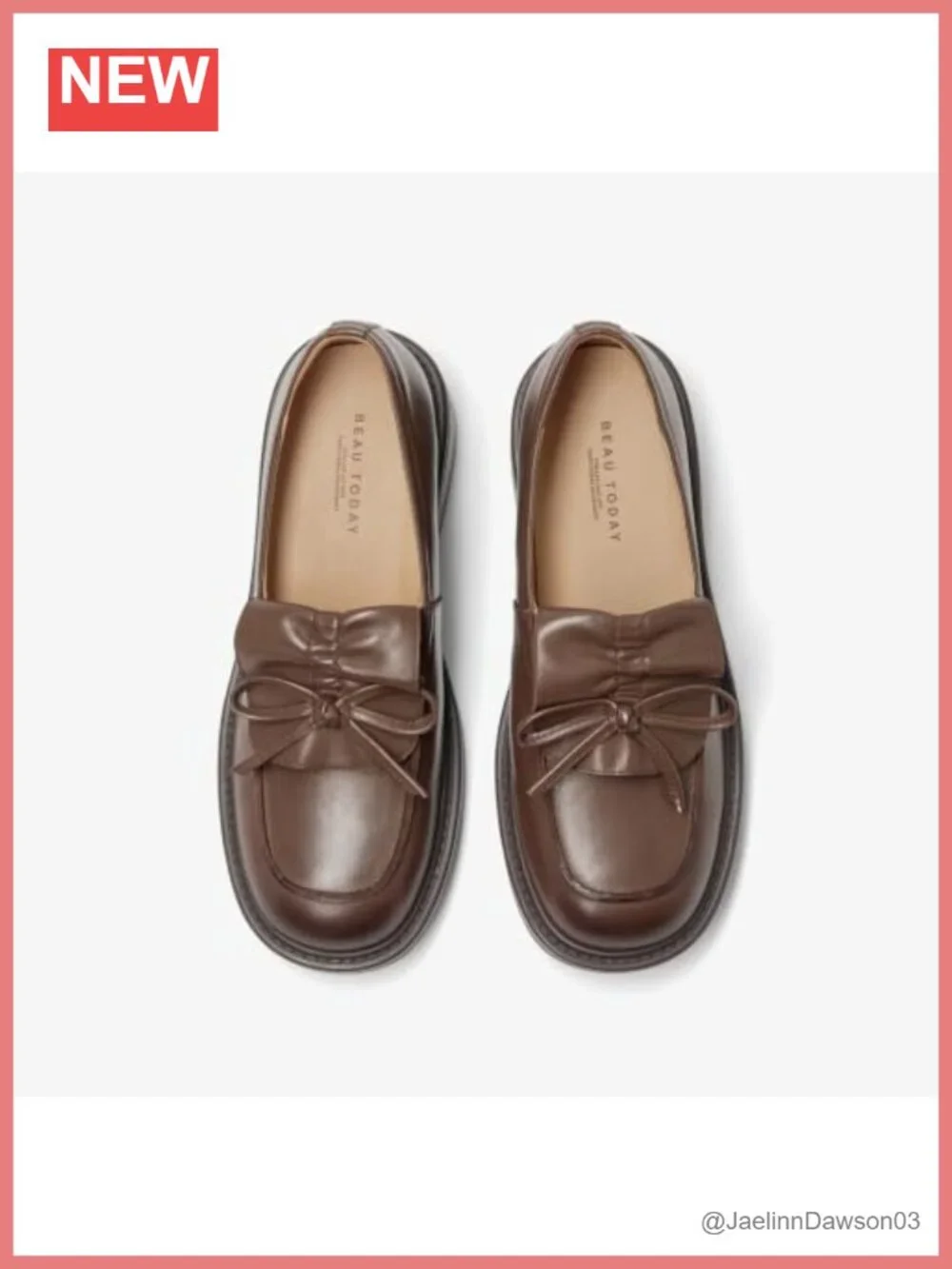 Calfskin Leather Chunky Platform Penny Loafers with Lug Sole